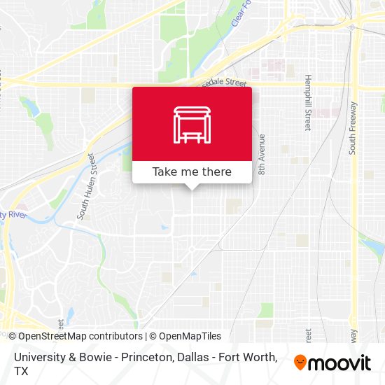 University & Bowie - Princeton map