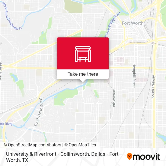 University & Riverfront - Collinsworth map