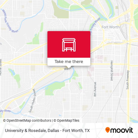 University & Rosedale map