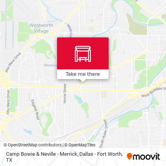 Camp Bowie & Neville - Merrick map