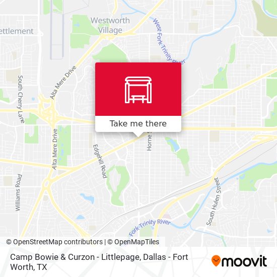 Camp Bowie & Curzon - Littlepage map