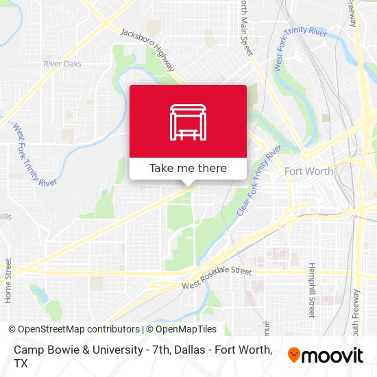 Mapa de Camp Bowie & University - 7th