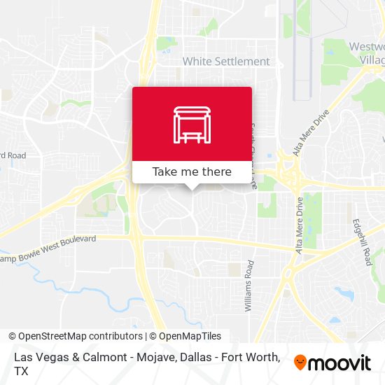 Las Vegas & Calmont - Mojave map