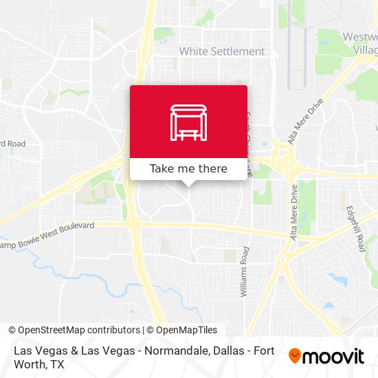 Las Vegas & Las Vegas - Normandale map