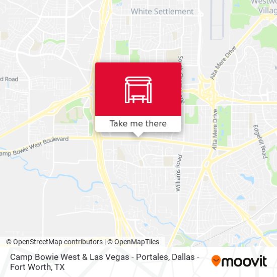 Camp Bowie West & Las Vegas - Portales map