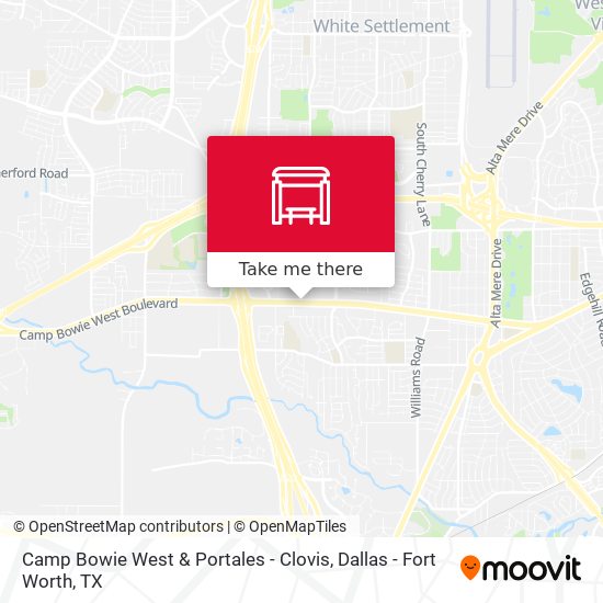 Camp Bowie West & Portales - Clovis map