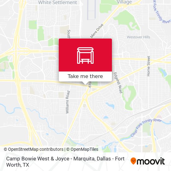 Camp Bowie West & Joyce - Marquita map