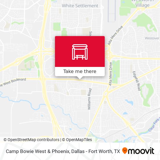 Camp Bowie West & Phoenix map