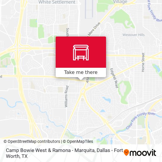 Camp Bowie West & Ramona - Marquita map