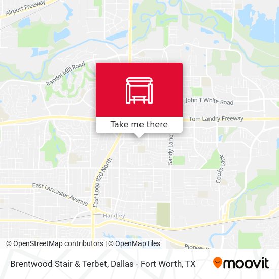 Brentwood Stair & Terbet map