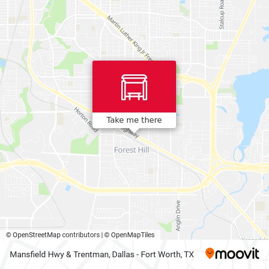 Mansfield Hwy & Trentman map