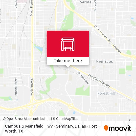 Campus & Mansfield Hwy - Seminary map