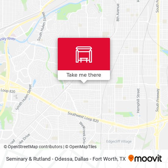 Seminary & Rutland - Odessa map