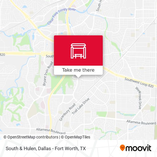 South & Hulen map