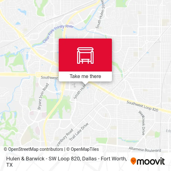 Hulen & Barwick - SW Loop 820 map