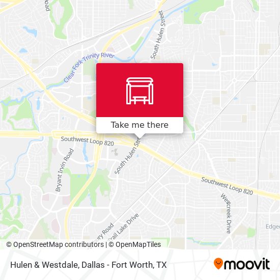 Hulen & Westdale map