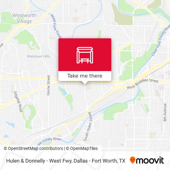 Hulen & Donnelly - West Fwy map