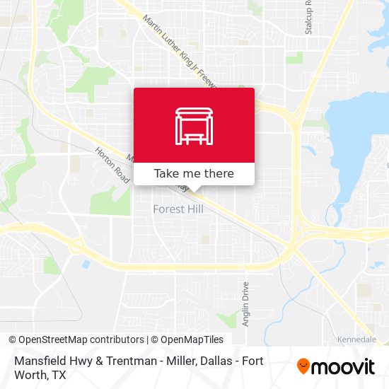 Mansfield Hwy & Trentman - Miller map