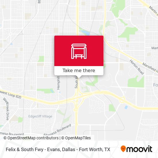 Felix & South Fwy - Evans map