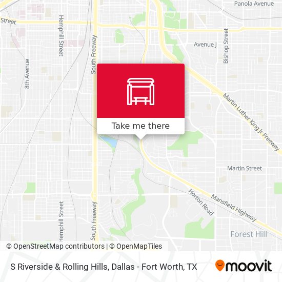 S Riverside & Rolling Hills map