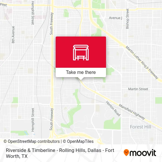 Riverside & Timberline - Rolling Hills map