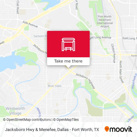 Jacksboro Hwy & Menefee map