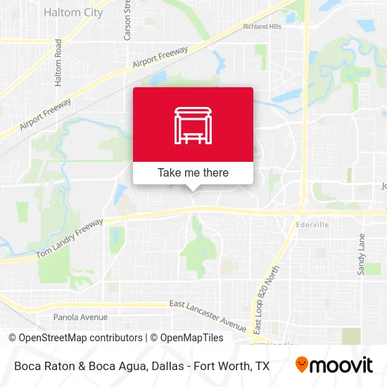 Boca Raton & Boca Agua map