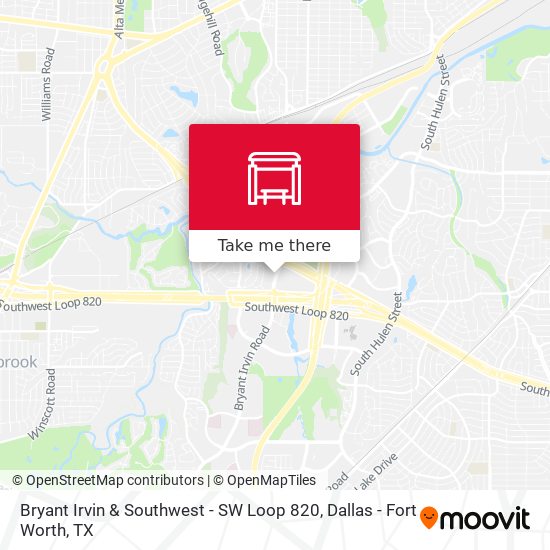 Bryant Irvin & Southwest  - SW Loop 820 map