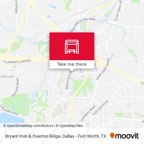 Bryant Irvin & Overton Ridge map