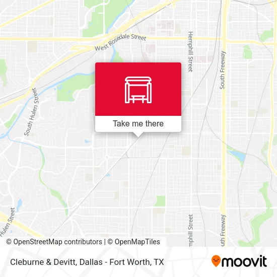Cleburne & Devitt map
