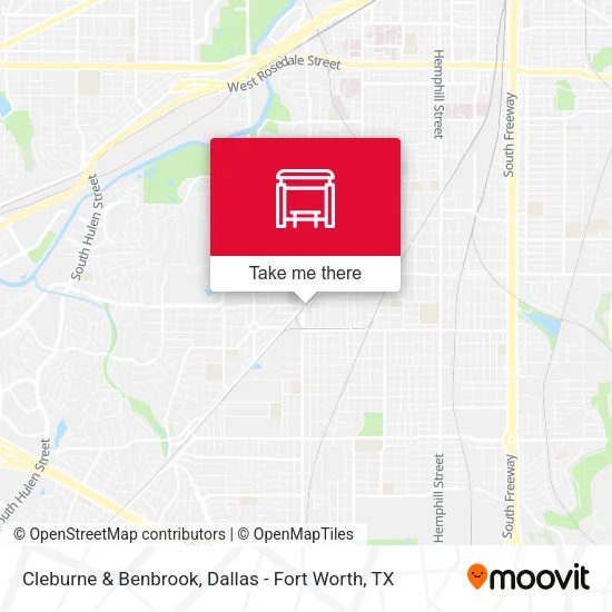 Cleburne & Benbrook map