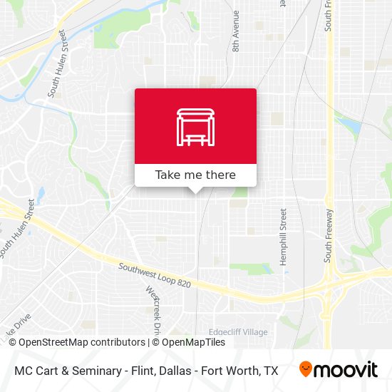 MC Cart & Seminary - Flint map