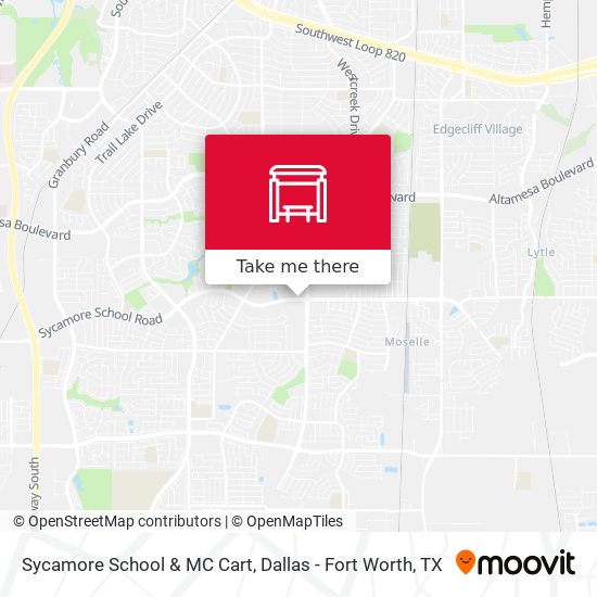 Sycamore School & MC Cart map
