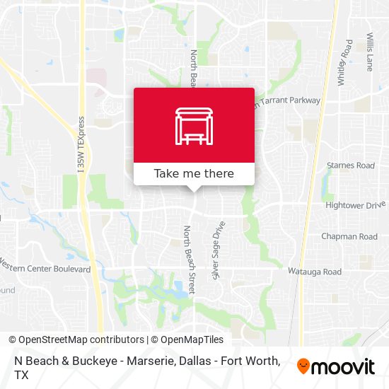 N Beach & Buckeye - Marserie map