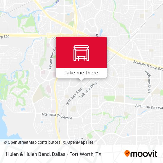 Hulen & Hulen Bend map