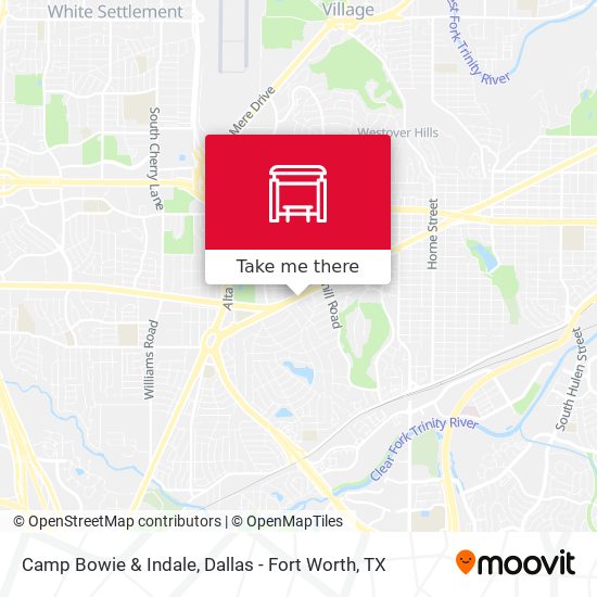 Camp Bowie & Indale map