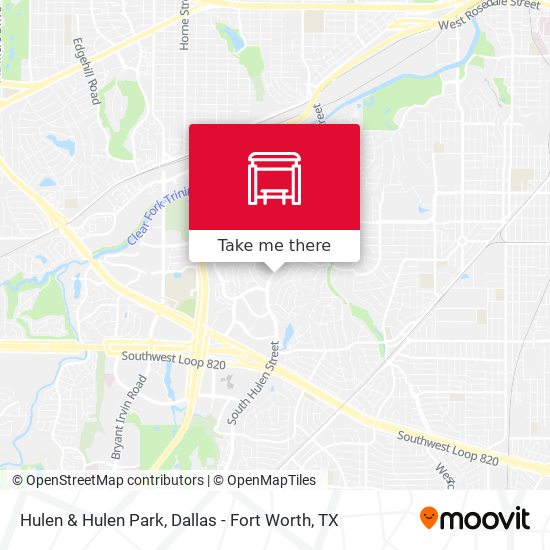 Hulen & Hulen Park map