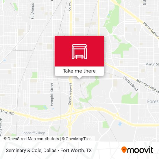 Seminary & Cole map