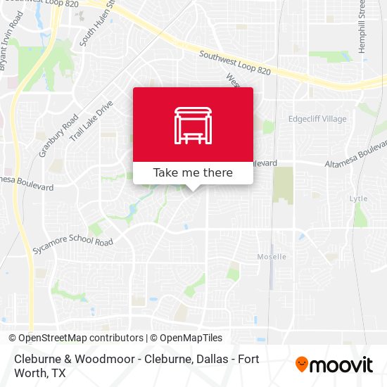 Cleburne & Woodmoor - Cleburne map