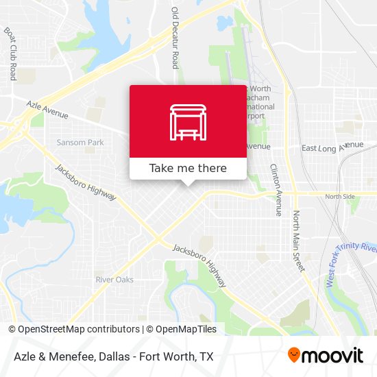 Azle & Menefee map