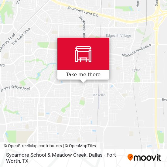 Sycamore School & Meadow Creek map