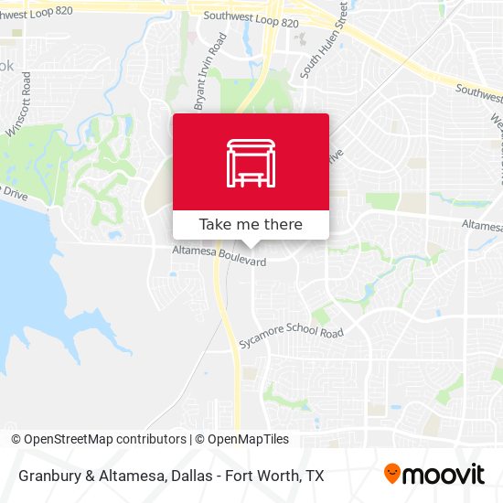 Granbury & Altamesa map