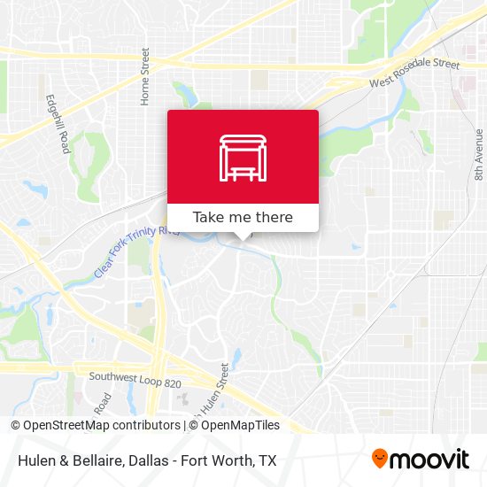 Hulen & Bellaire map