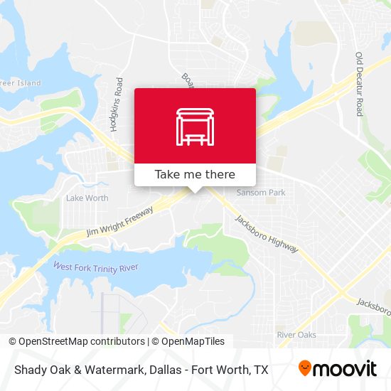 Shady Oak & Watermark map