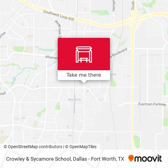 Crowley & Sycamore School map