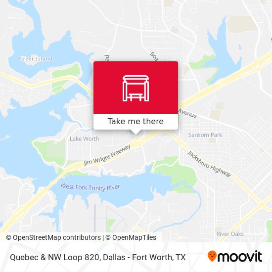 Mapa de Quebec & NW Loop 820