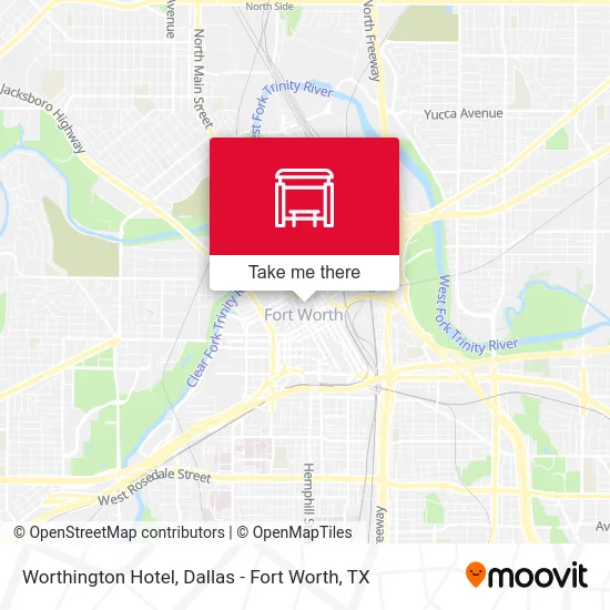 Worthington Hotel map