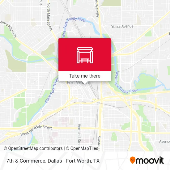 7th & Commerce map
