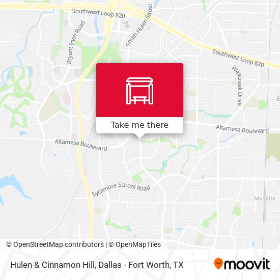 Hulen & Cinnamon Hill map