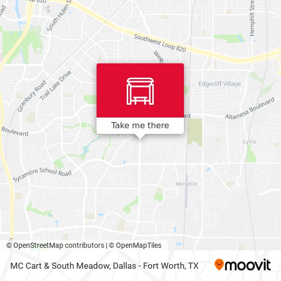 MC Cart & South Meadow map